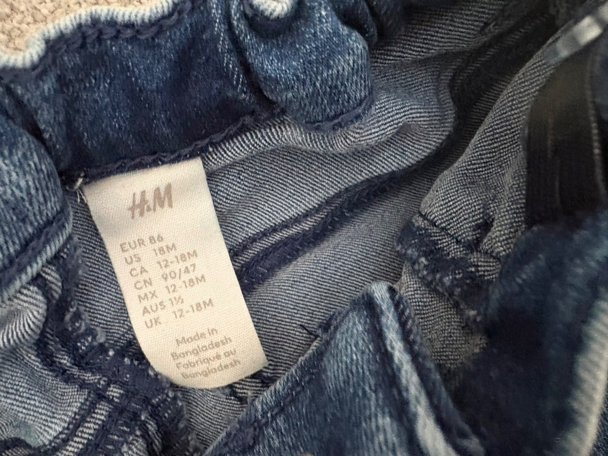 H&M 2-Pack Jeans, Blue/Black, 12-18 months, Kids 18 Month (12-18M)