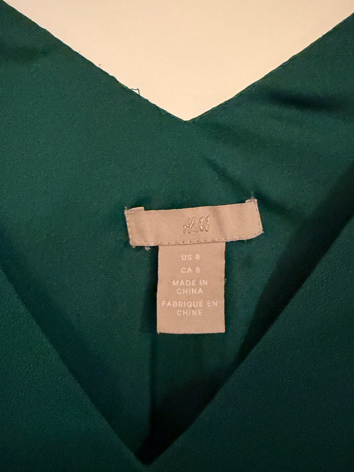 H&M emerald green dress size M - bump friendly , Maternity M (8-10)