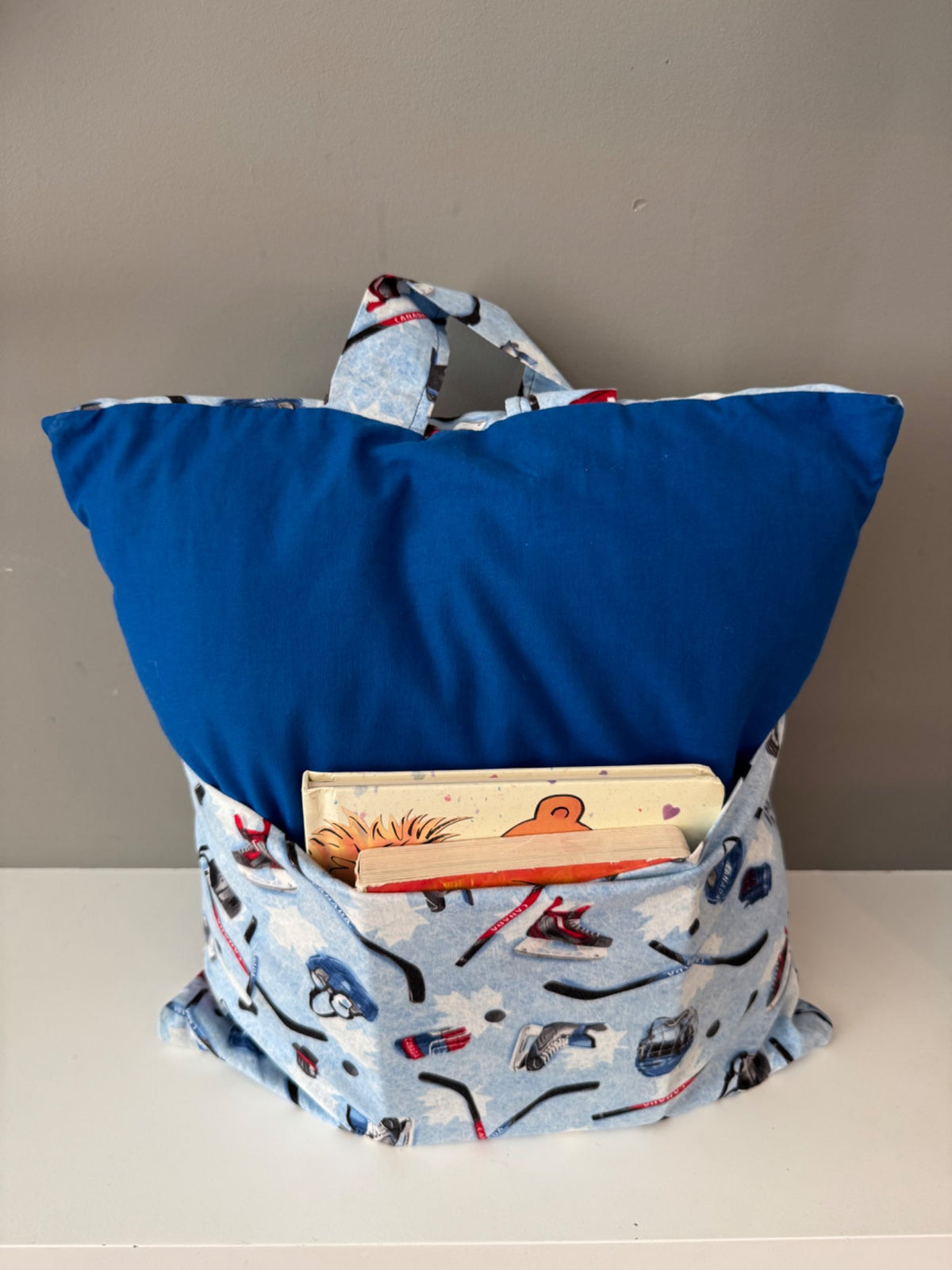 Hockey Themed Reading Pillow