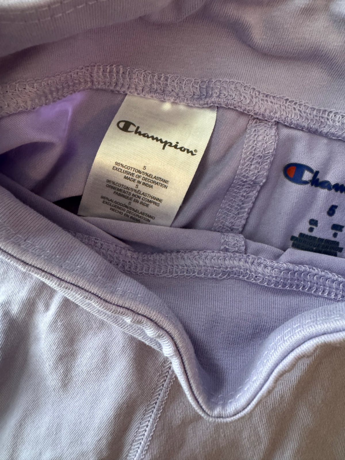 Champion Bicycle Shorts - size 5 , Kids 4/4T