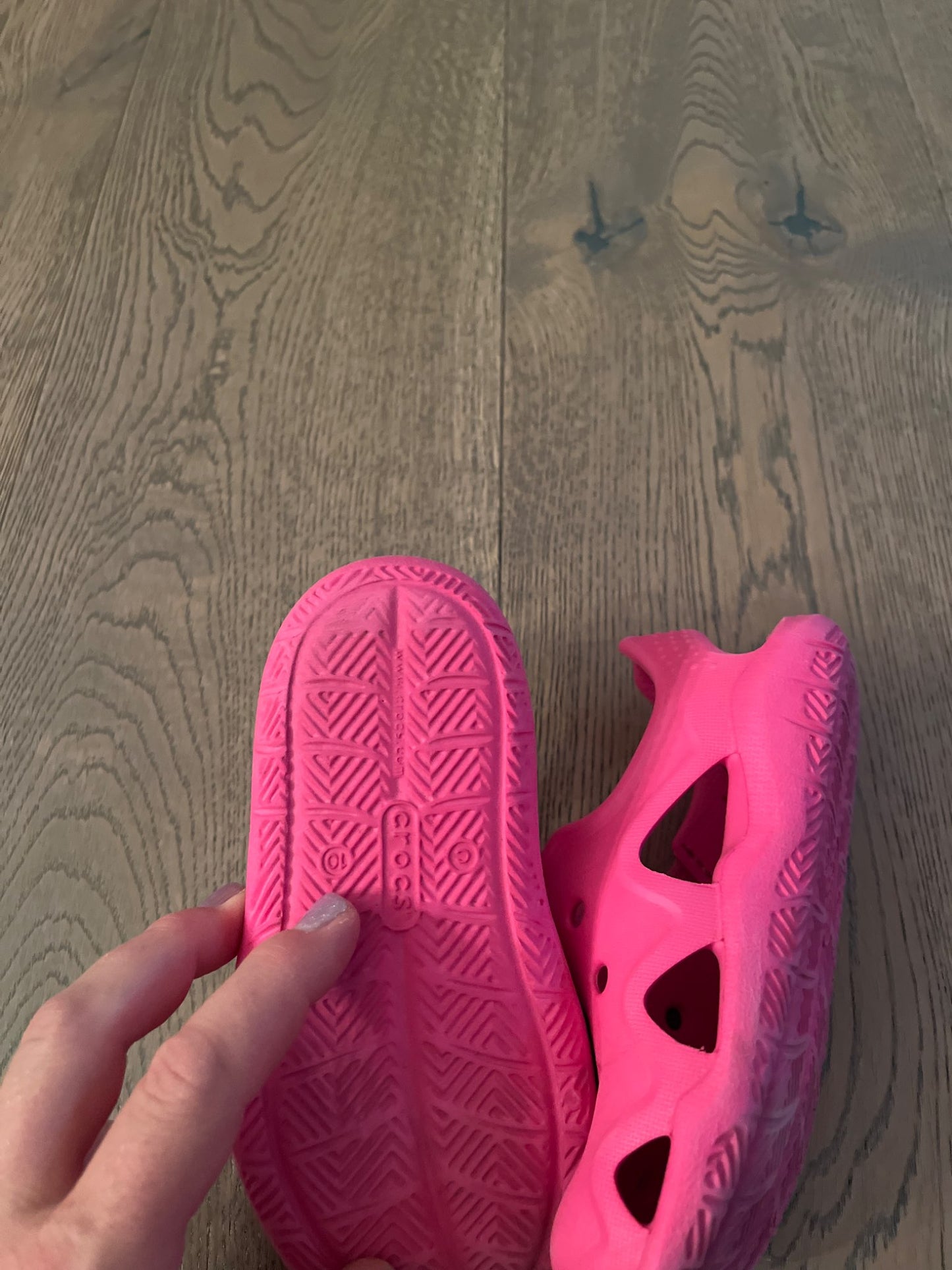 Pink Toddler Crocs, Shoes 10 (Toddler:2-4yr)