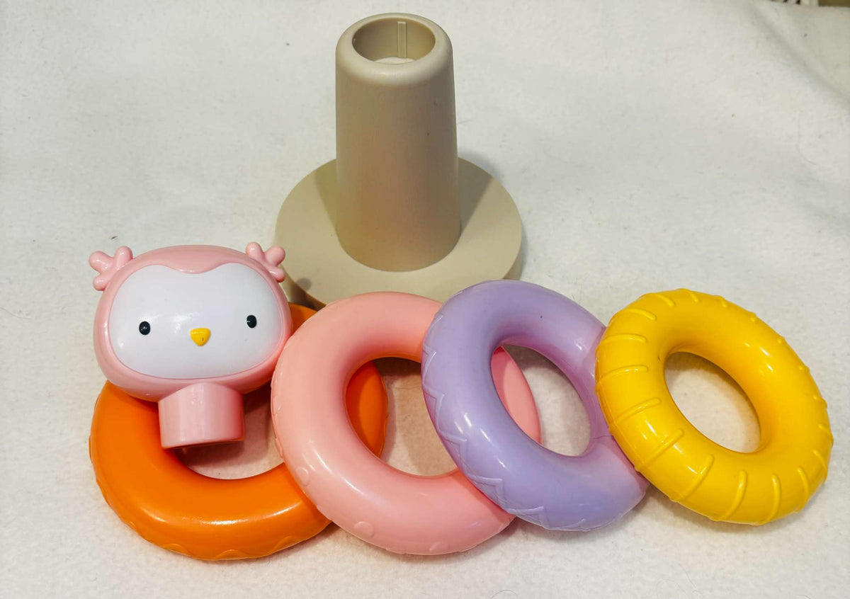 ity by Ingenuity Cutie Stacks Owl – Baby Stacking Ring Toy