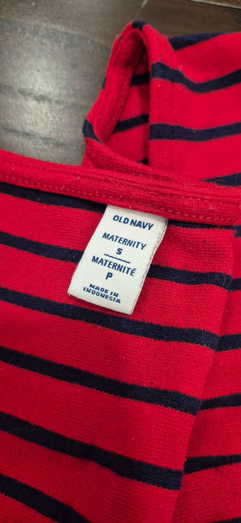 Red Striped Maternity Dress, Size Small, EUC, Maternity S (4-6)