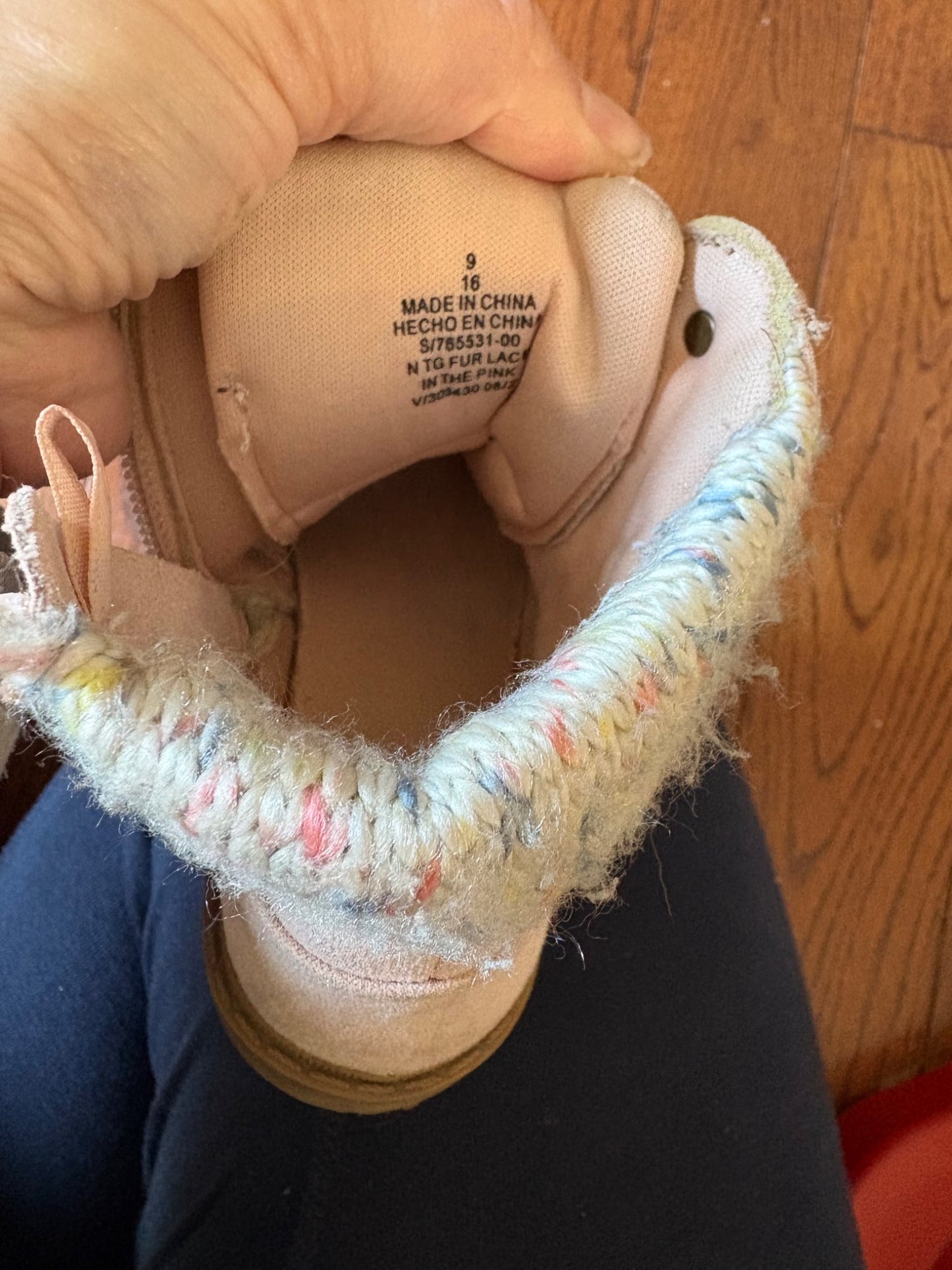 Old Navy pink combat boots 9 toddler, Shoes 9 (Toddler:2-4yr)