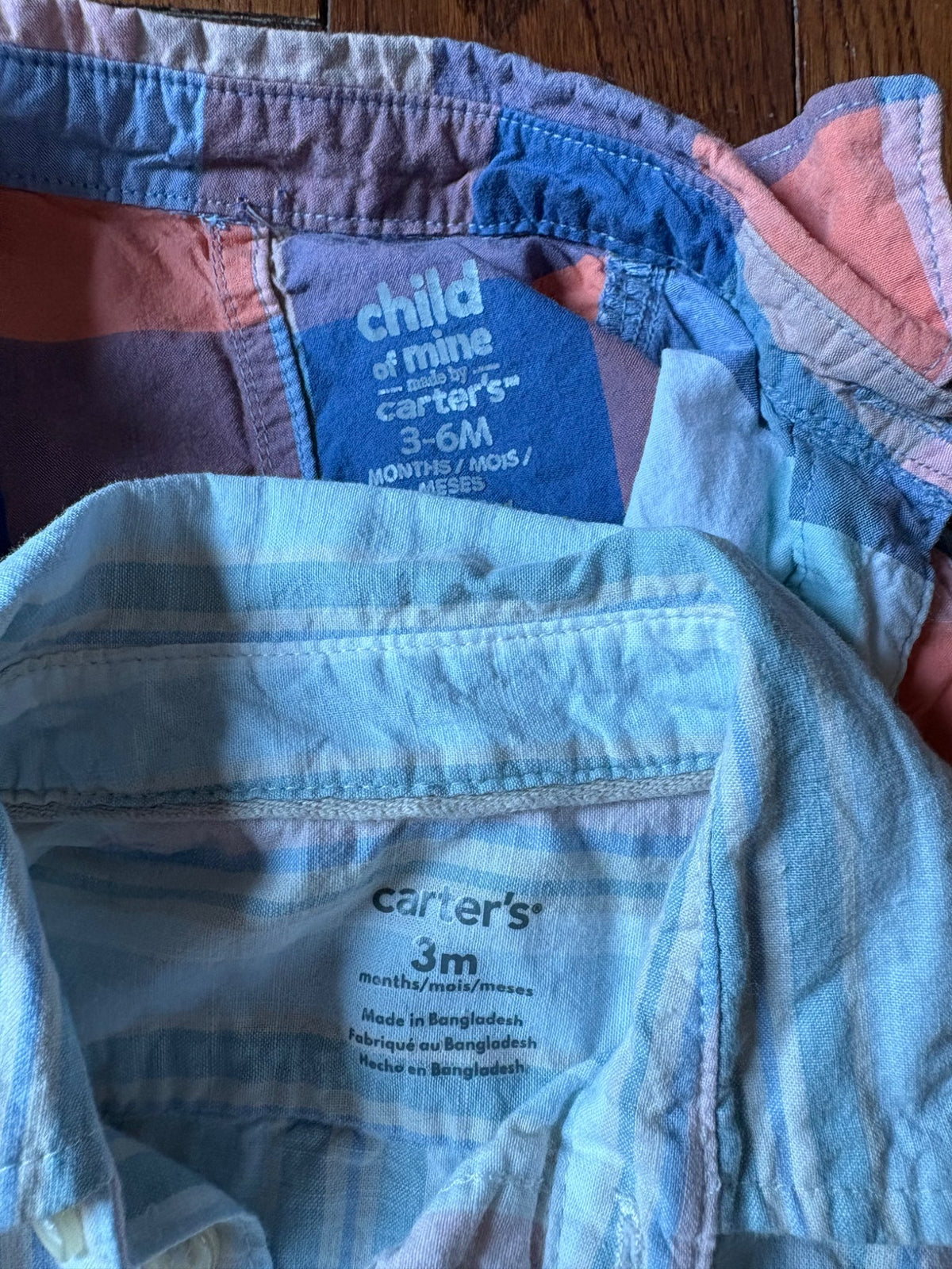 Carters Boys Dress Rompers 3-6 months , Kids 6 Month (3-6M)