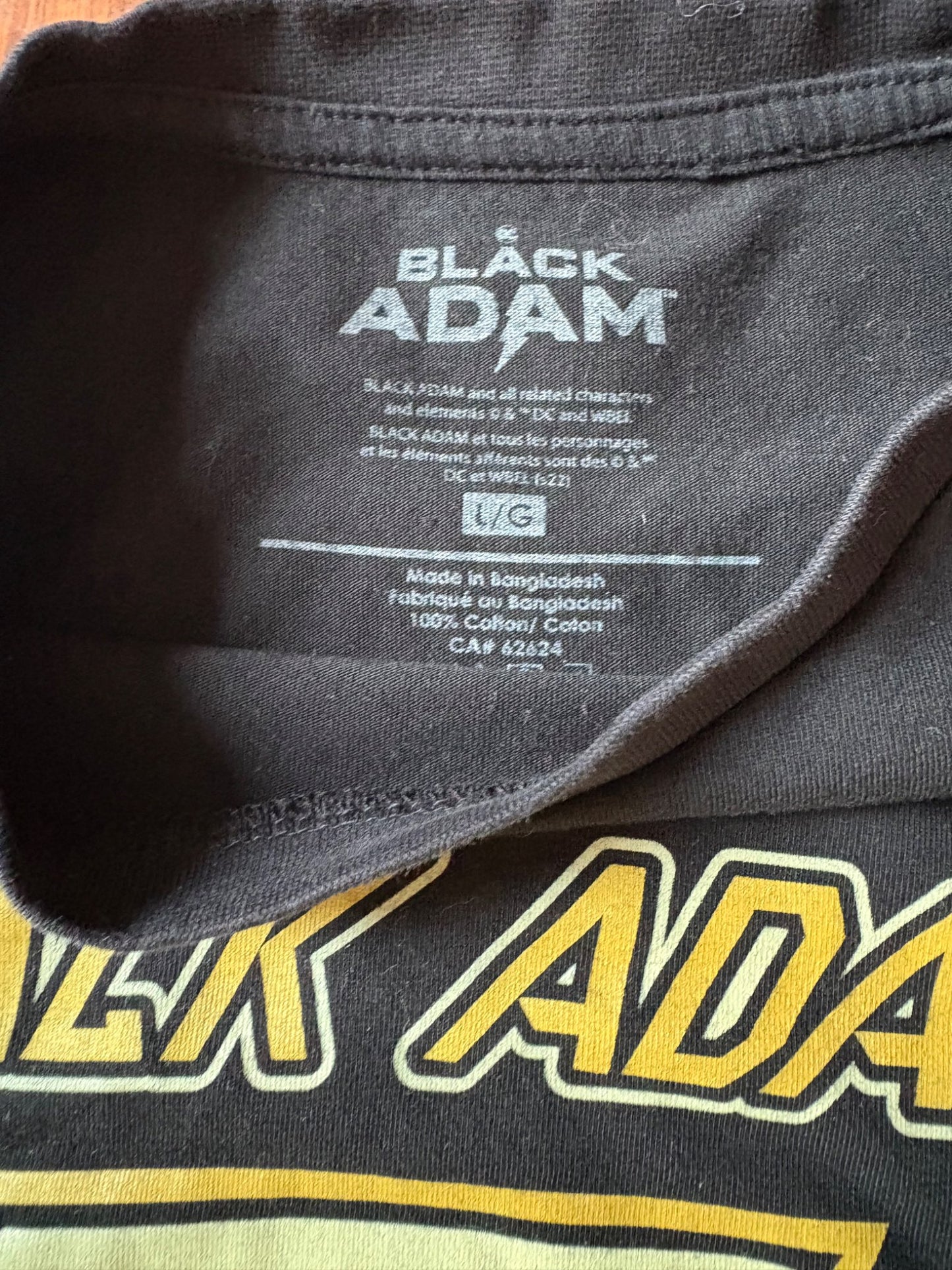 Black Adam Shirt large 10 youth, Kids 10