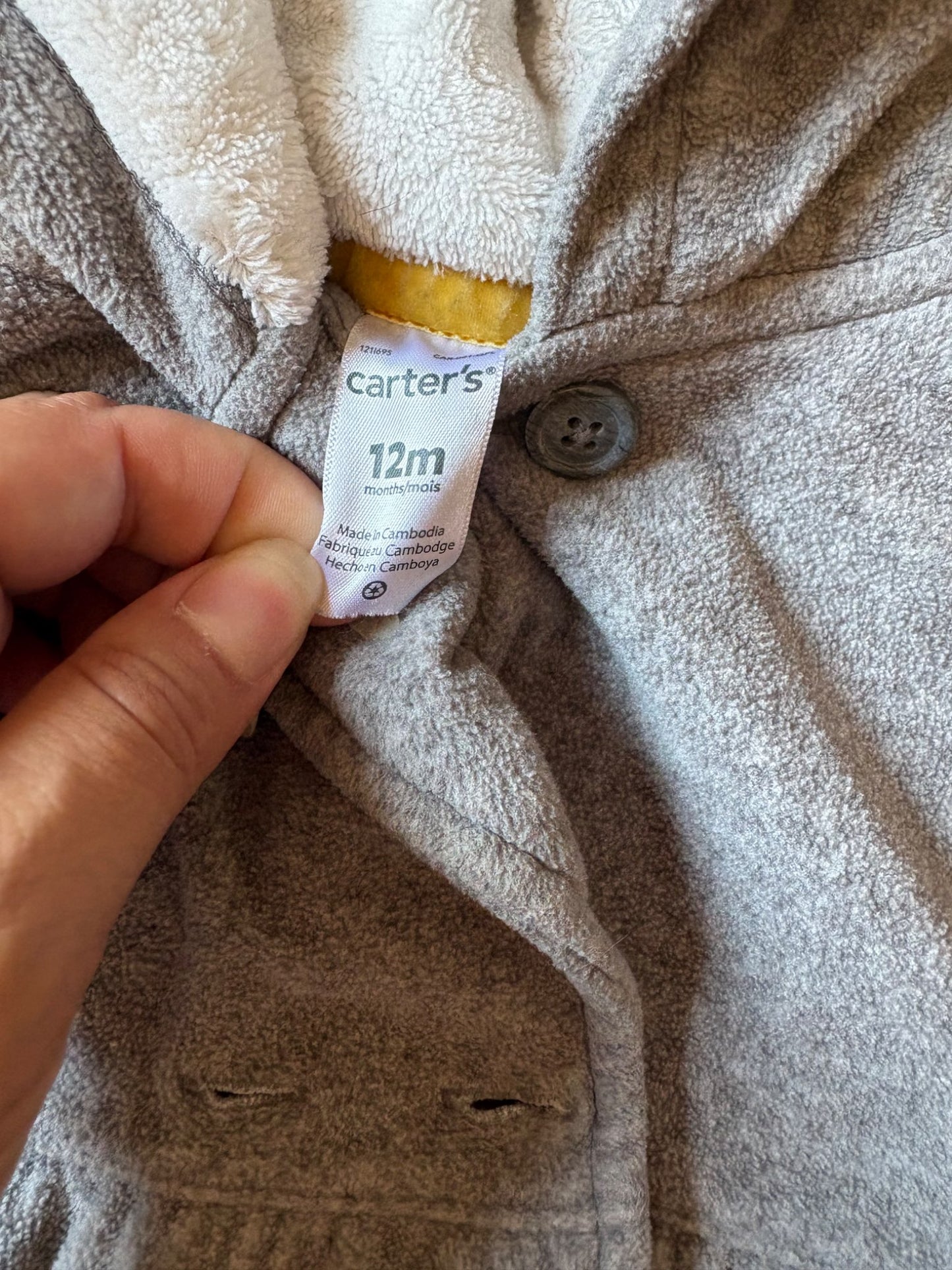 Carter’s Fall Jacket 12 months , Kids 12 Month (9-12M)