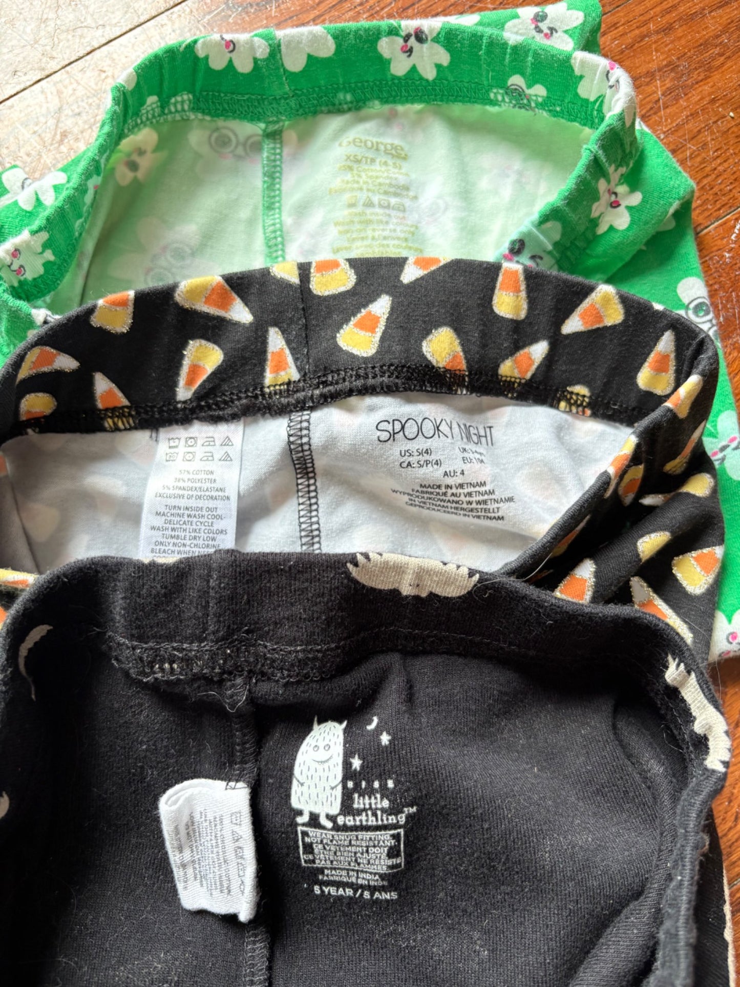 Halloween and St Patrick’s Day leggings 4-5 years , Kids 4/4T