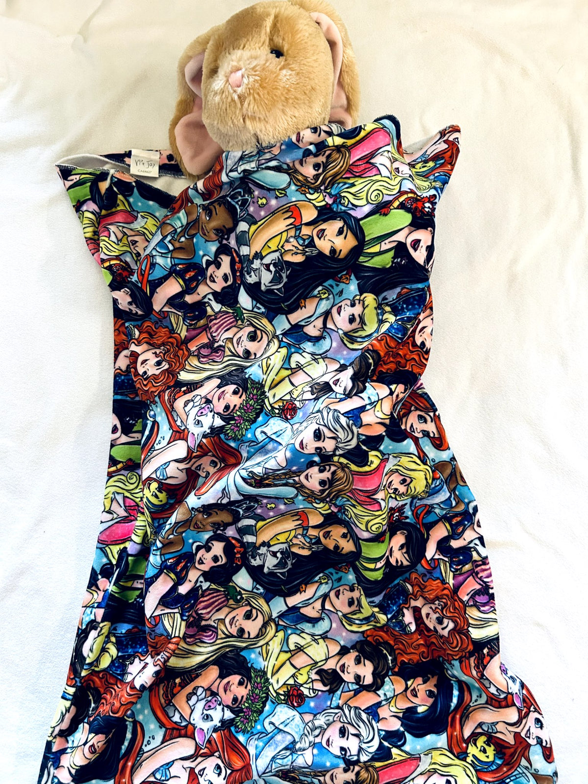 EUC - Small Shop, Vi&Jax, Fleece Pillowcase, Disney Princess Print, retails $45