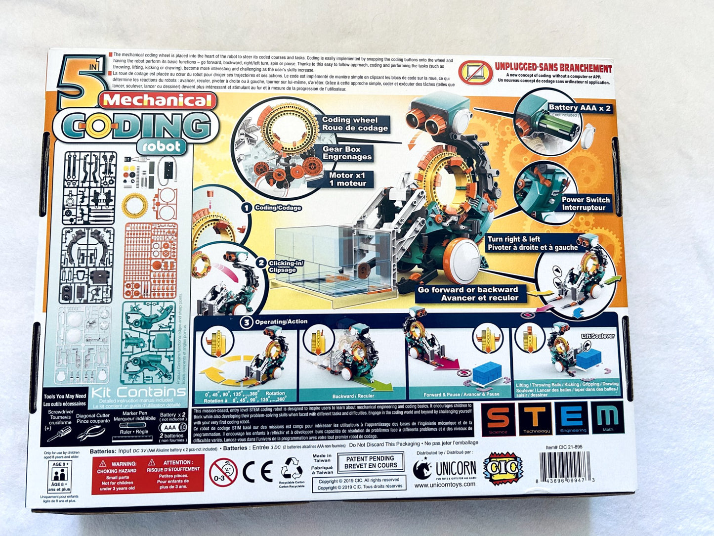NWT - Mechanical Coding Robot Building Toy, ages 8+