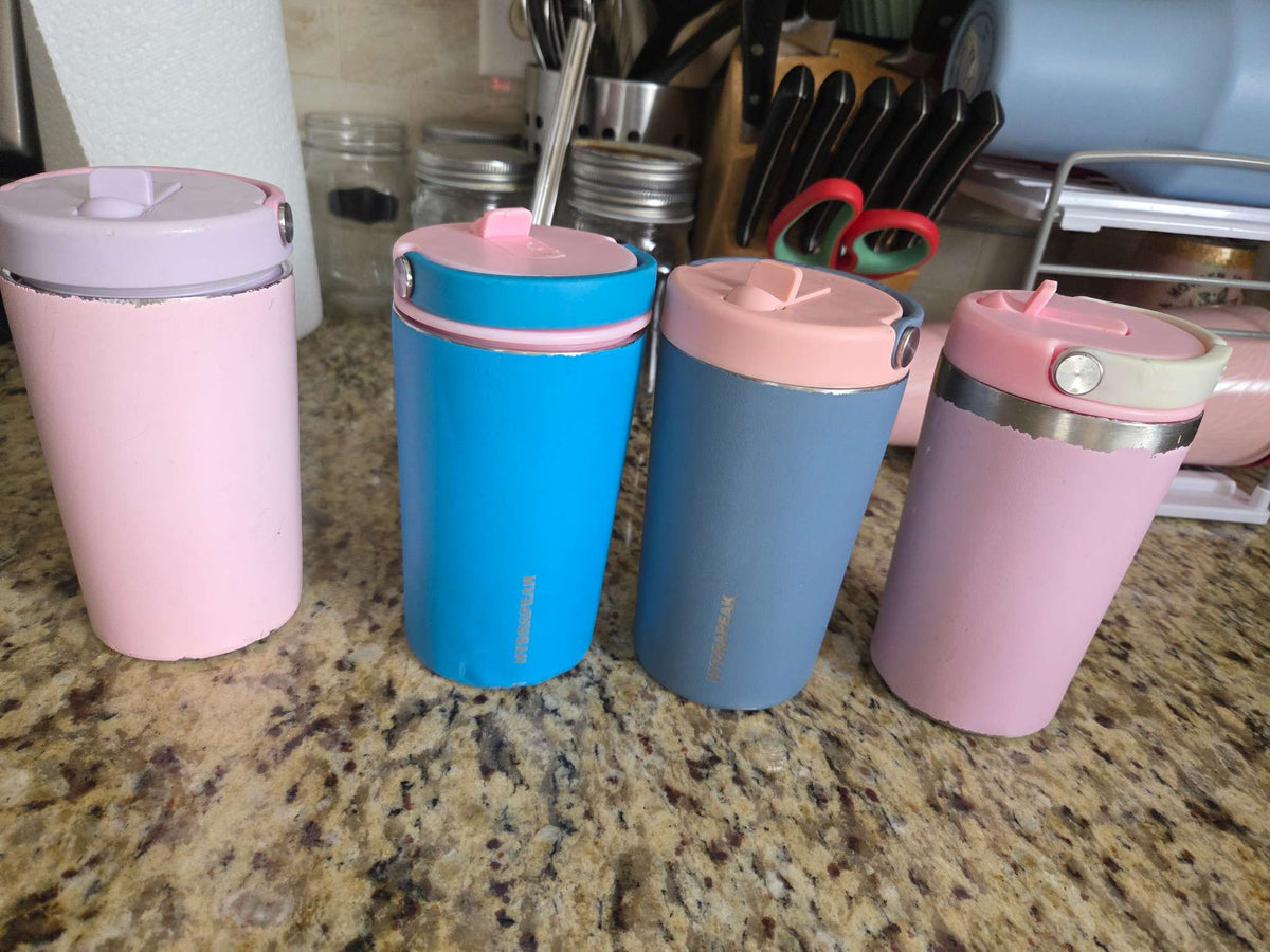 4 childrens water bottles