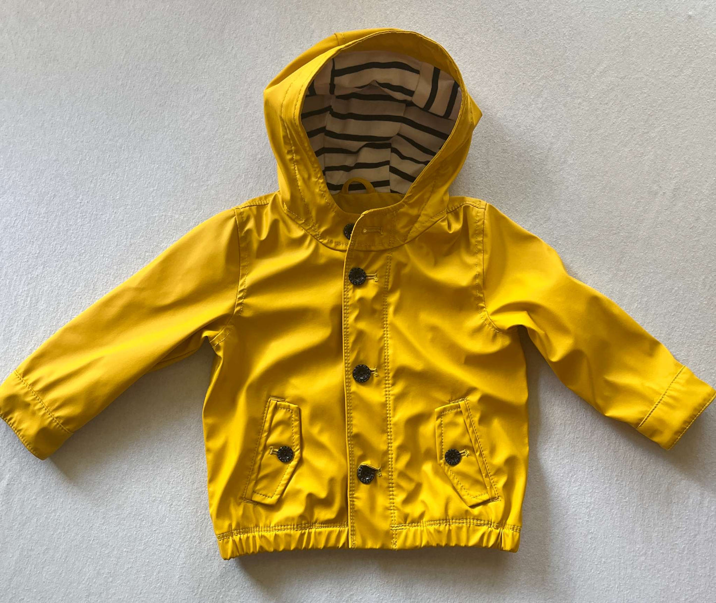 Baby Jersey Line Yellow Raincoat, Size 18-24 months, Kids 24 Month (18-24M)