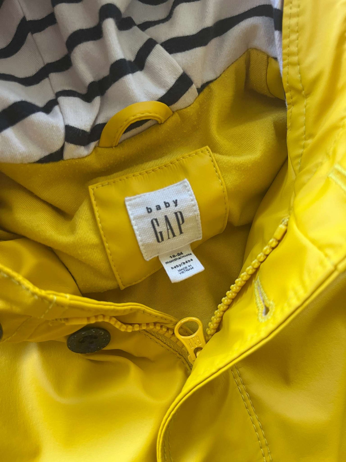 Baby Jersey Line Yellow Raincoat, Size 18-24 months, Kids 24 Month (18-24M)