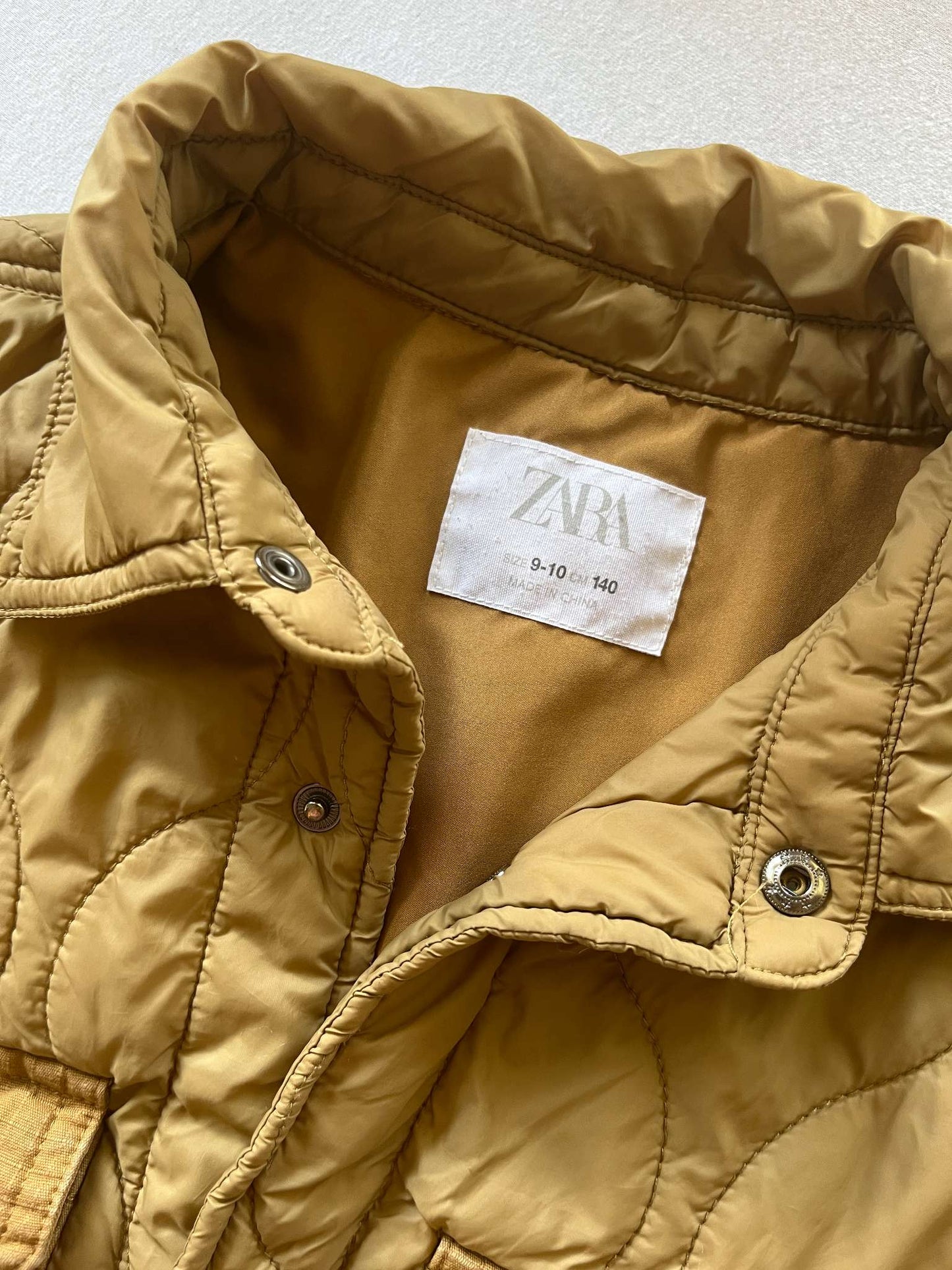 Zara Quilted Jacket, Size 9-10, Brown, Kids 10 (medium)