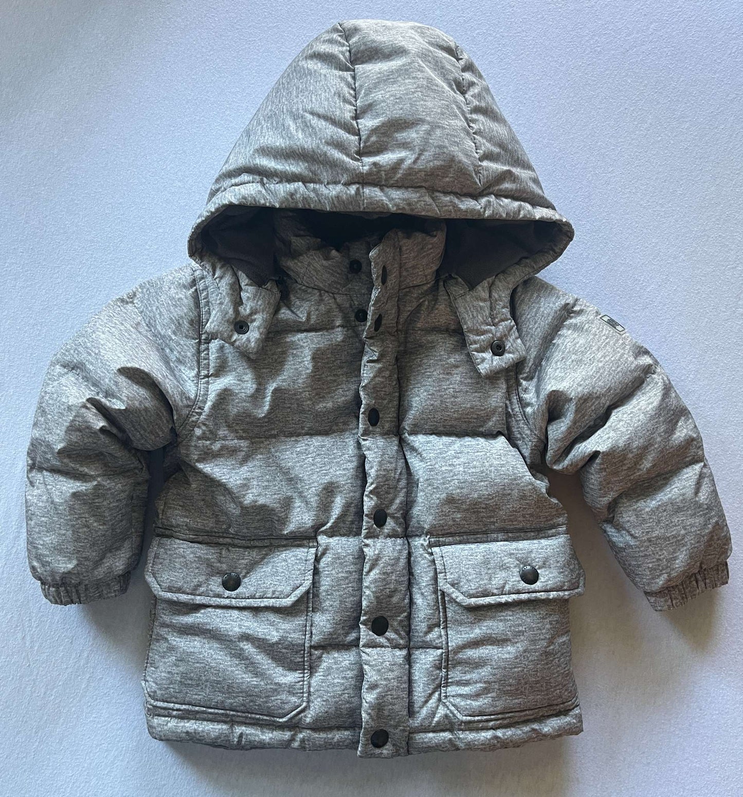 Gap Toddler Down Winter Jacket, Grey, Size 3, Kids 3T