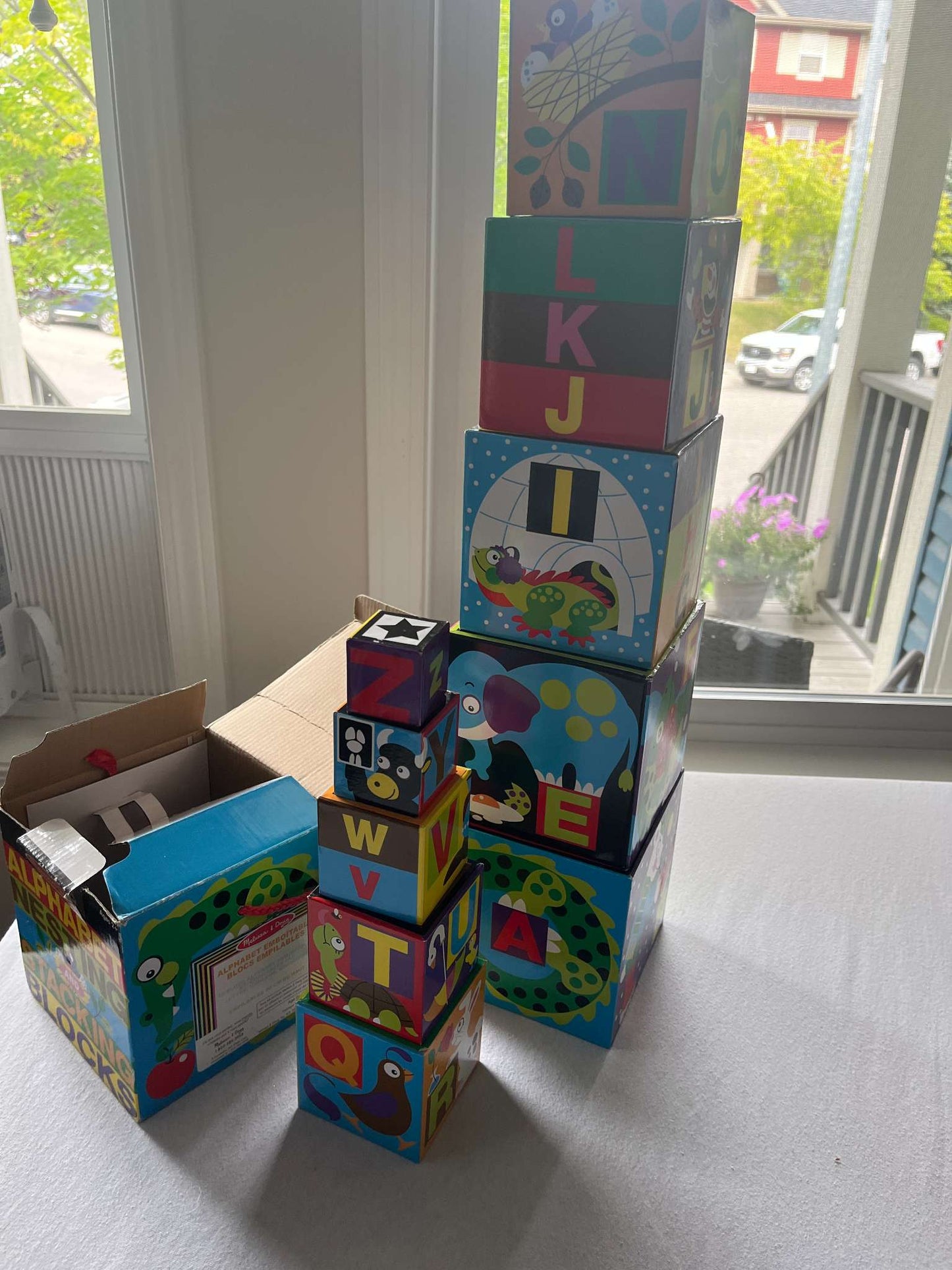 Melissa and Doug Alphabet Nesting and Stacking Blocks