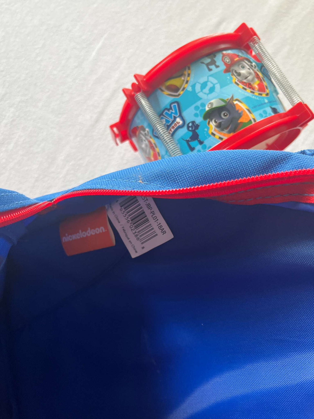 Paw Patrol Toddler Backpack and Small Drums