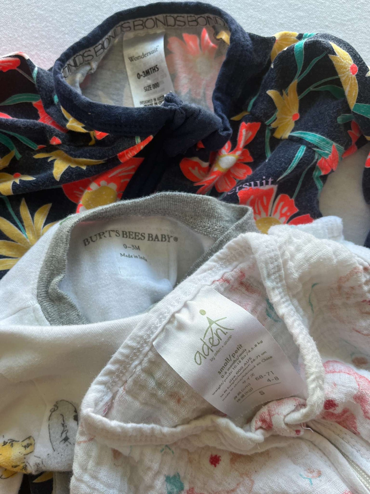 Size 0-3 month bundle, 2 pajamas and a sleepsack. AMAZING QUALITY BRANDS!, Kids 3 Month (0-3M)