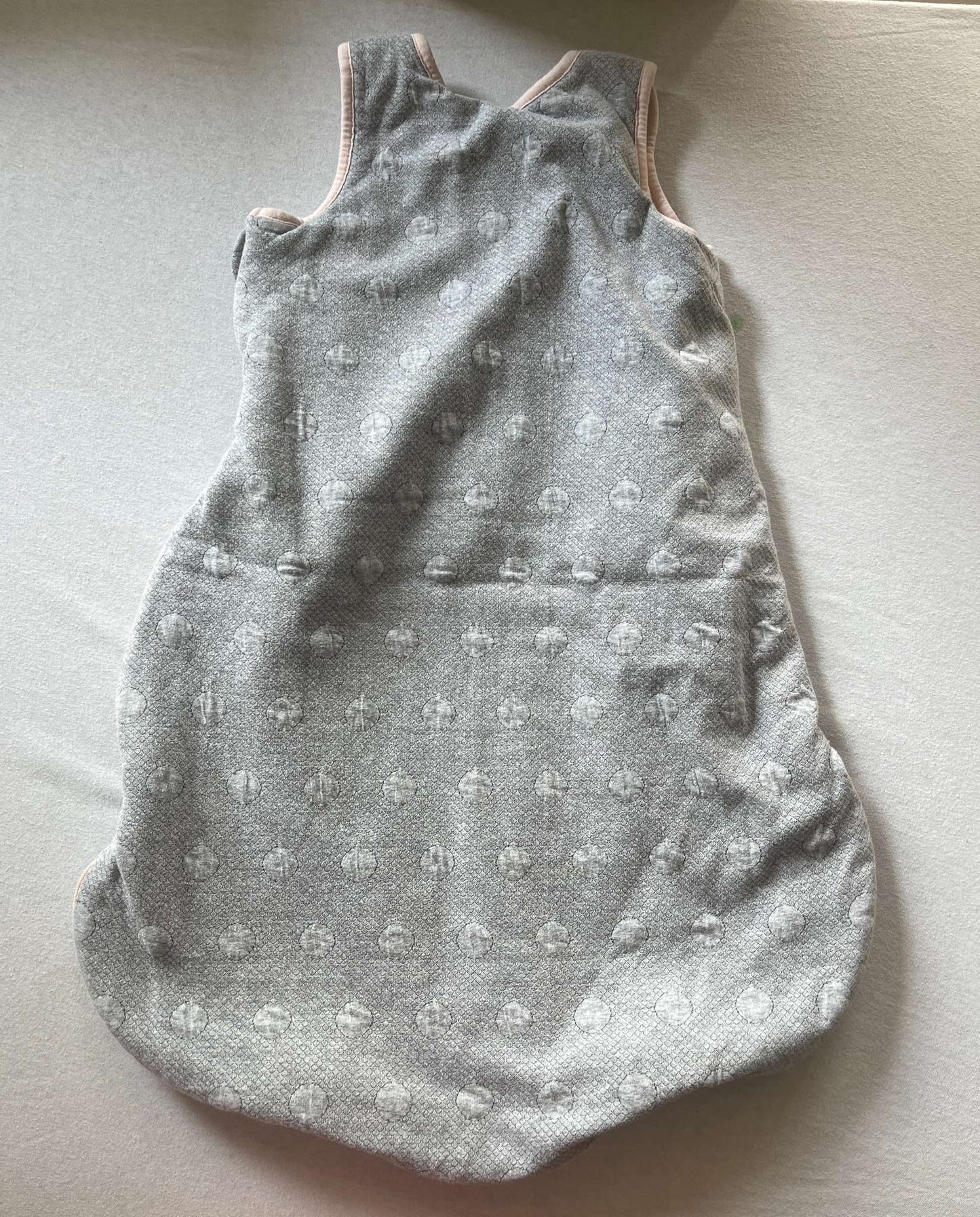 Piper and Posie Grey and Pink Sleep Sack, 18-36 months, 18-24 Months (Extra Large)