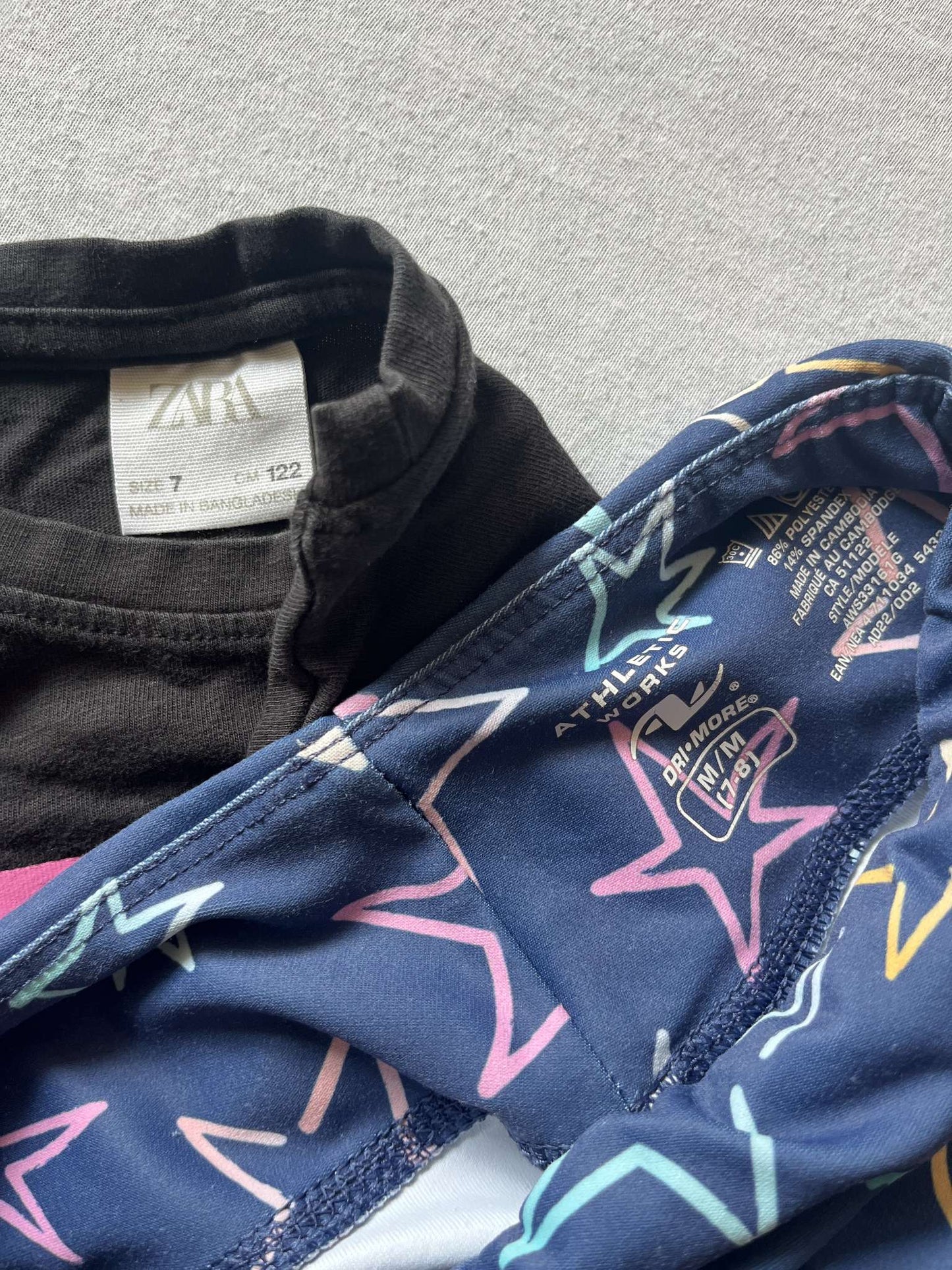Girls Size 7-8 Outfit, Zara and Athletic Works, Kids 7