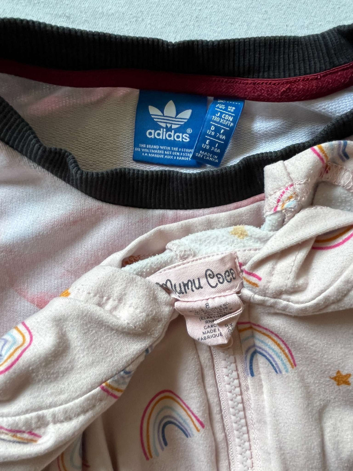 Girls Sweatshirt Bundle, Size 7-8 Adidas and Mumu Coco, Kids 7