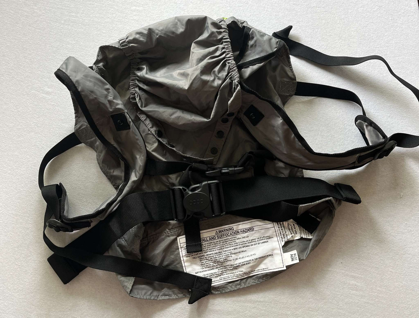 BOBA Grey Lightweight Baby Carrier, MSRP: $90
