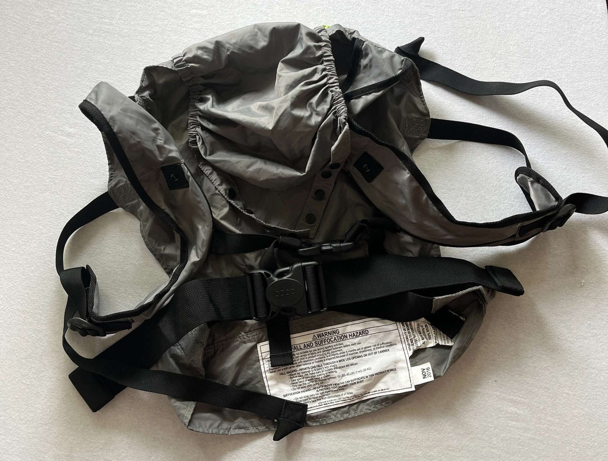 BOBA Grey Lightweight Baby Carrier, MSRP: $90