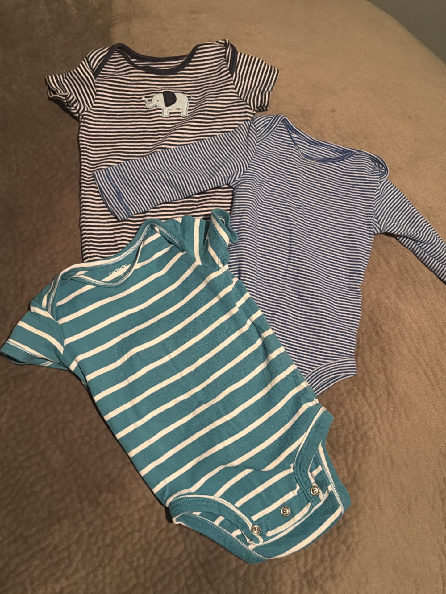 Carters Striped shirt lot, Kids 3 Month (0-3M)