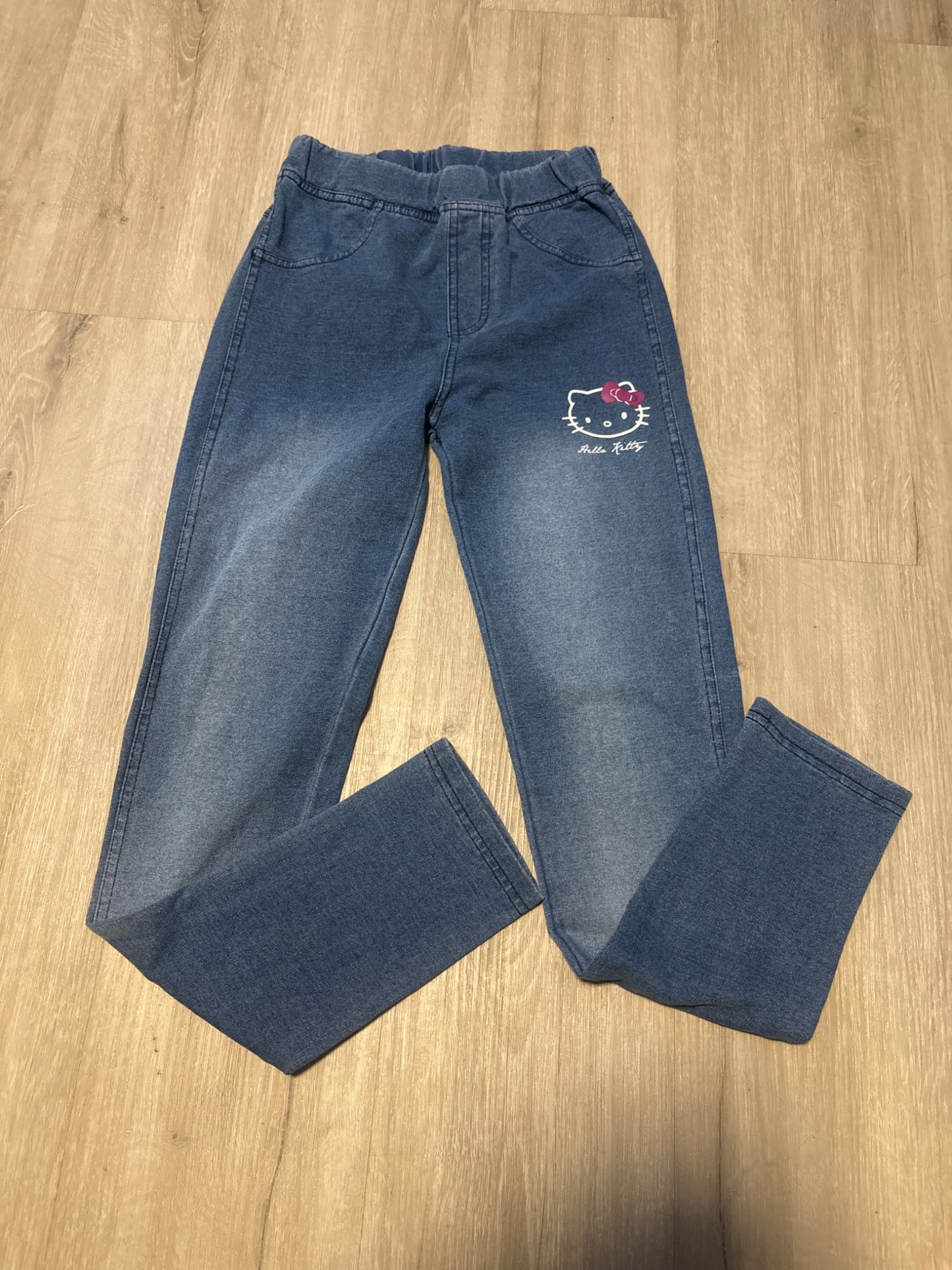 Hello Kitty Denim Pants 12-14, Kids 12