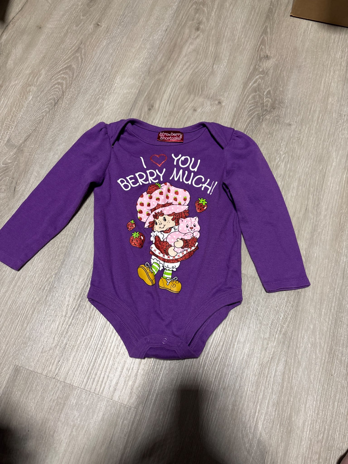 Strawberry Shortcake Purple Onesie 18-24M, Kids 24 Month (18-24M)