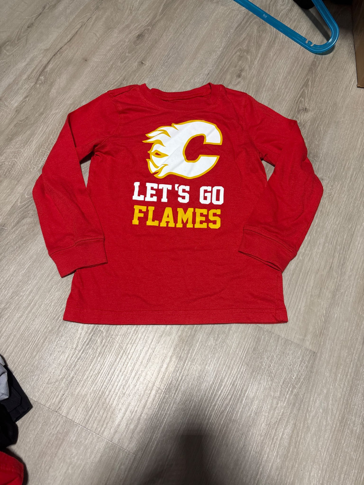 NHL Calgary Flames Long Sleeve Shirt 6, Kids 6/6X