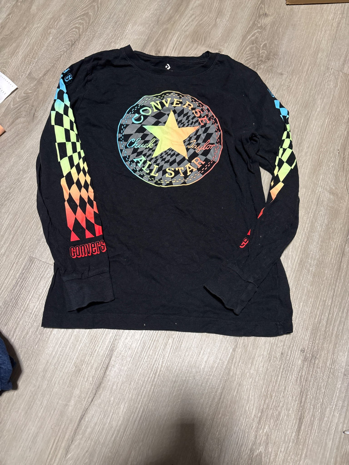 Converse Long Sleeve Colourful Shirt 10-12, Kids 10