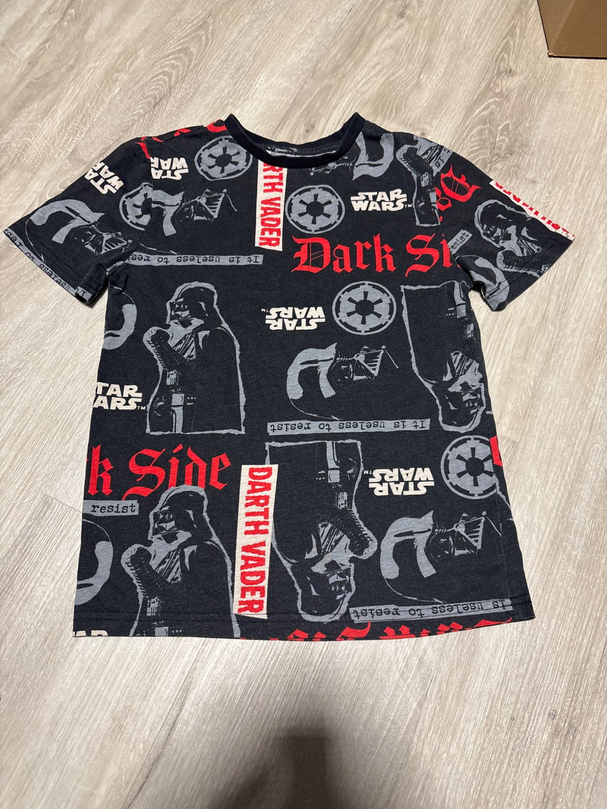 Star Wars Black Designed Shirt 7-8, Kids 7
