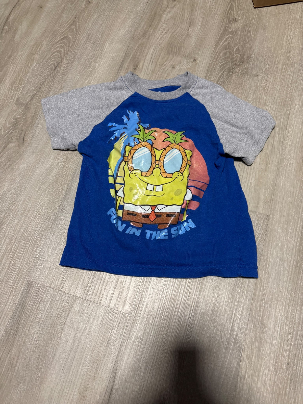 SpongeBob SquarePants Blue Shirt Size 6, Kids 6/6X