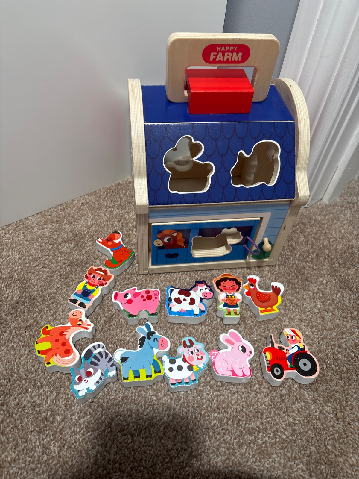 Happy Farm Block Sorting Toy