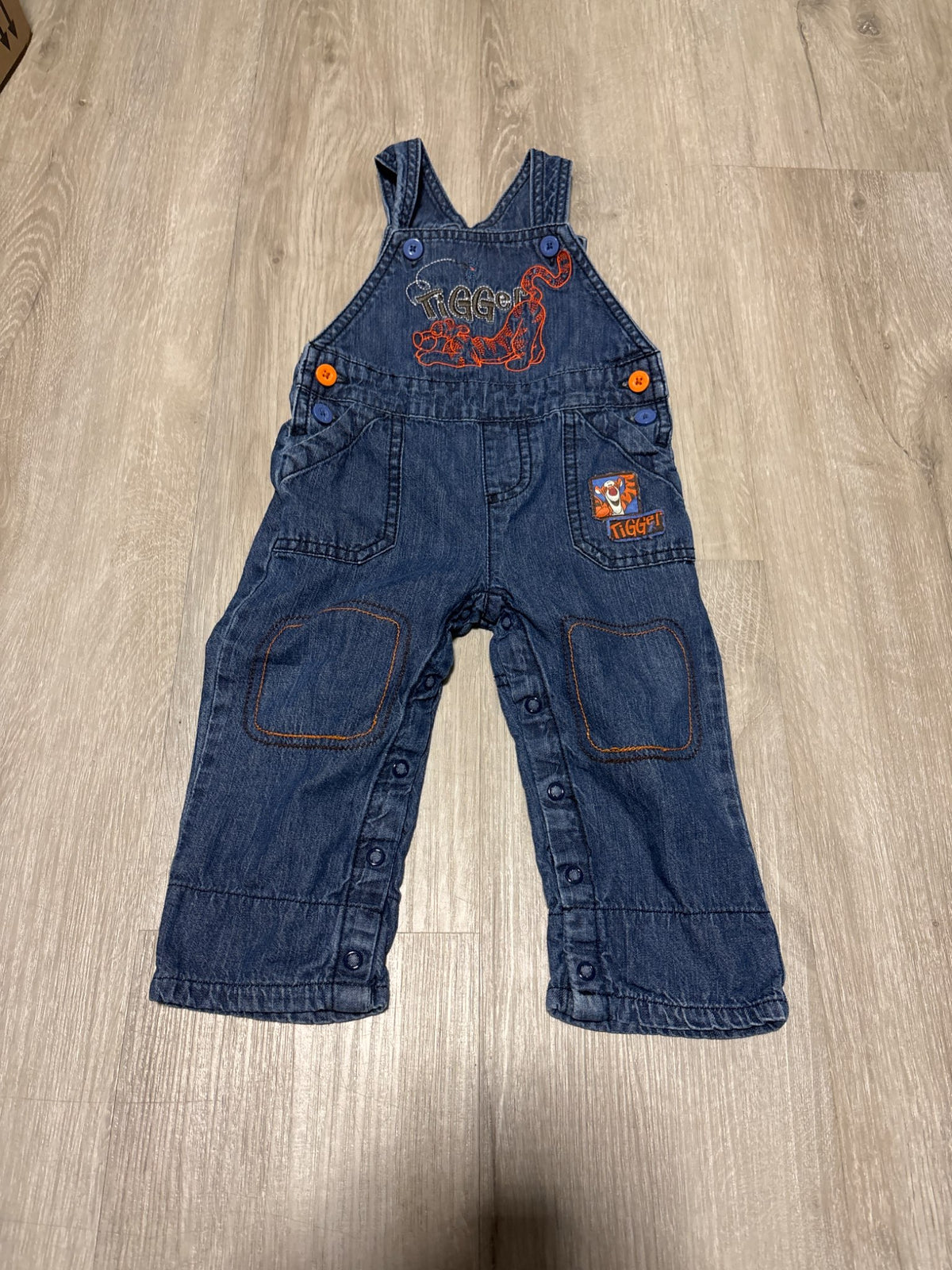 Tiger denim Overalls 6-12m, Kids 12 Month (9-12M)
