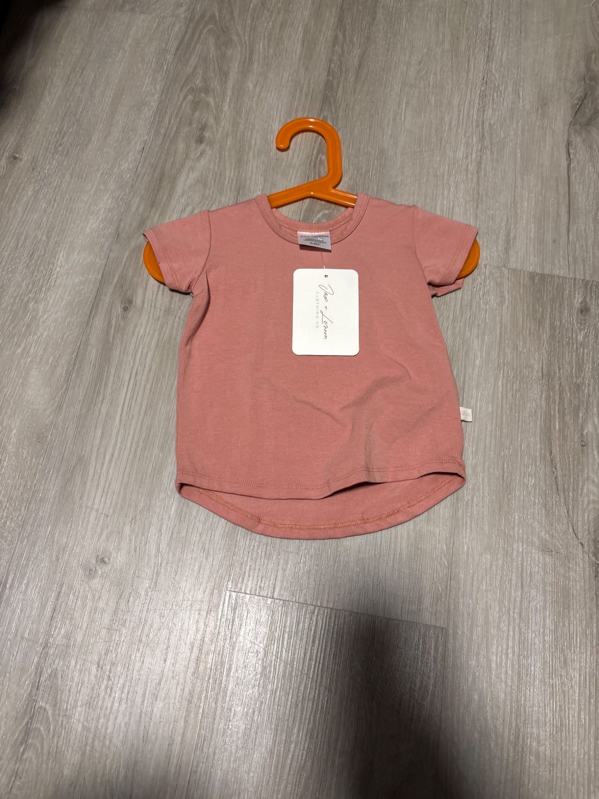 Jax + Lennon Pink Short Sleeve 0-6M, Kids 6 Month (3-6M)