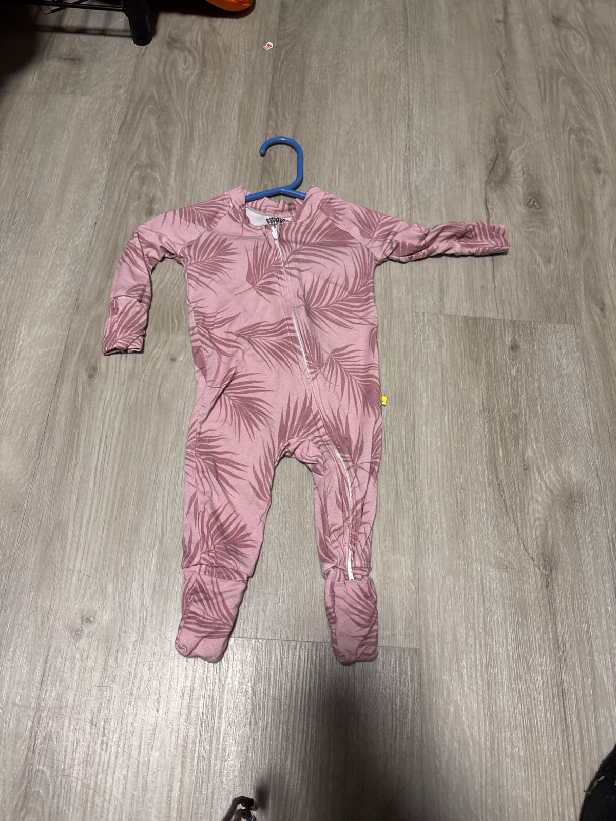 Moon Fruit Bamboo Pink Leaf 0-3M, Kids 3 Month (0-3M)