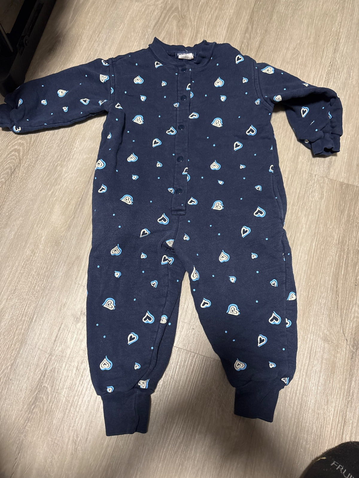 Roots Navy Blue Heart Jumper 2T , Kids 2T