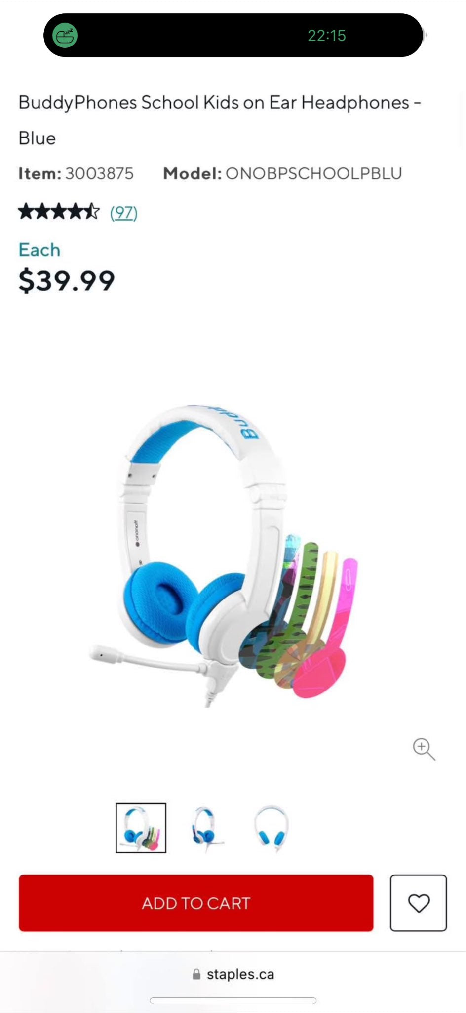 Brand new buddy phones, kids volume limiting headphones