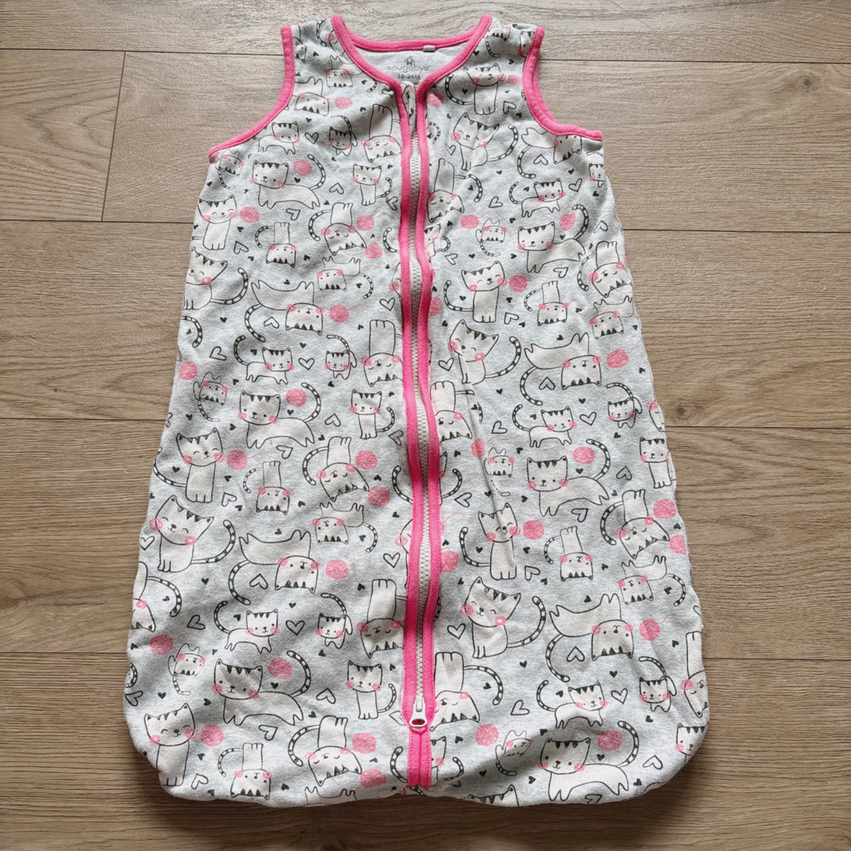 SNUGABYE toddler girls cotton sleep sack, 18-24 Months (Extra Large)