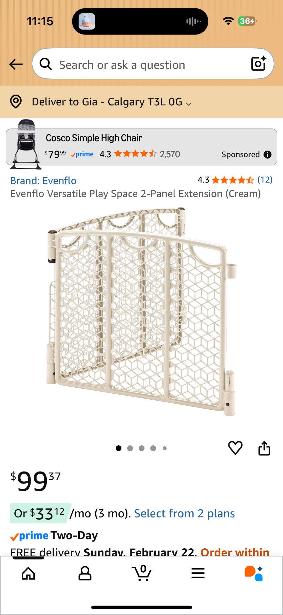 EVENFLO indoor/outdoor play space (6-panel adjustable play area + 2-panel extension)