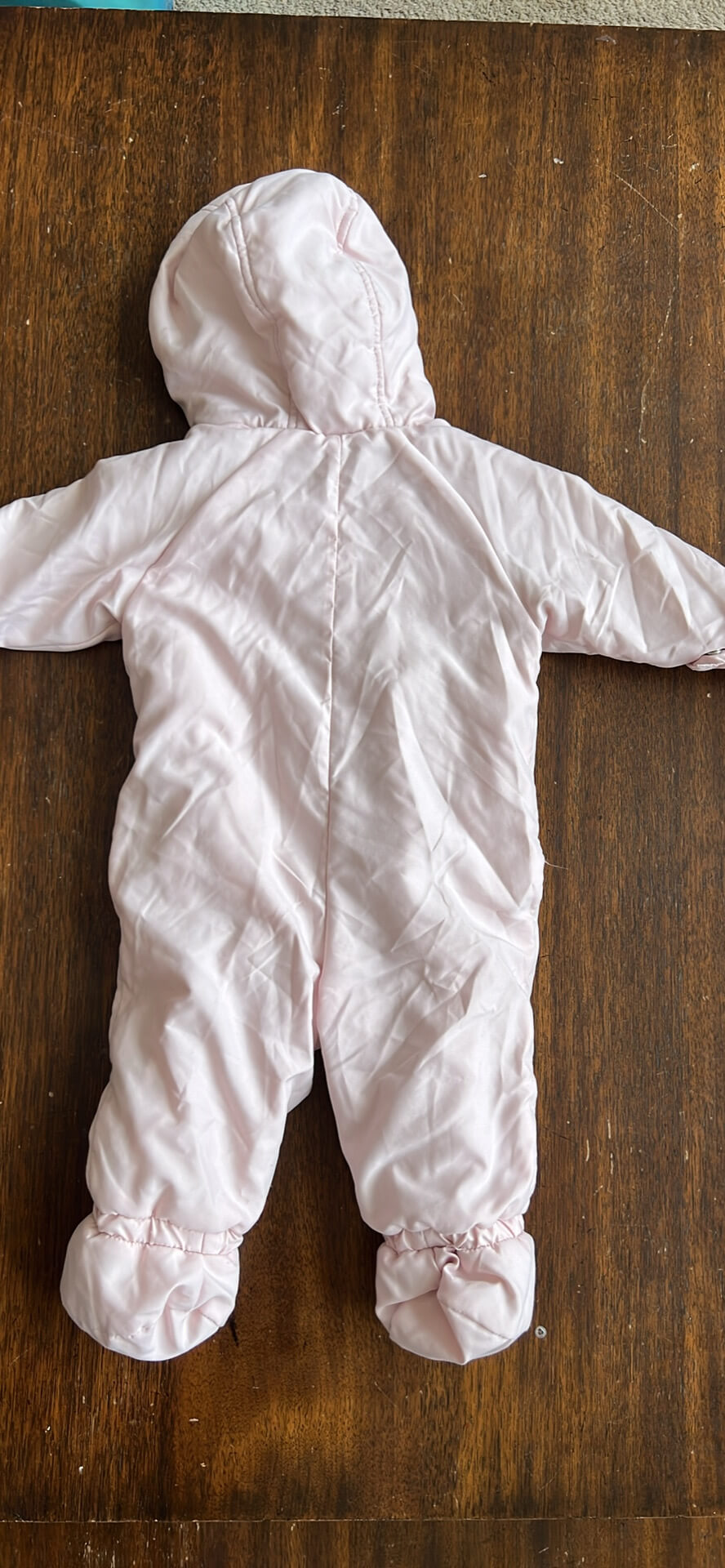 Old navy pink onesie snow suit 3-6 months , Kids 6 Month (3-6M)