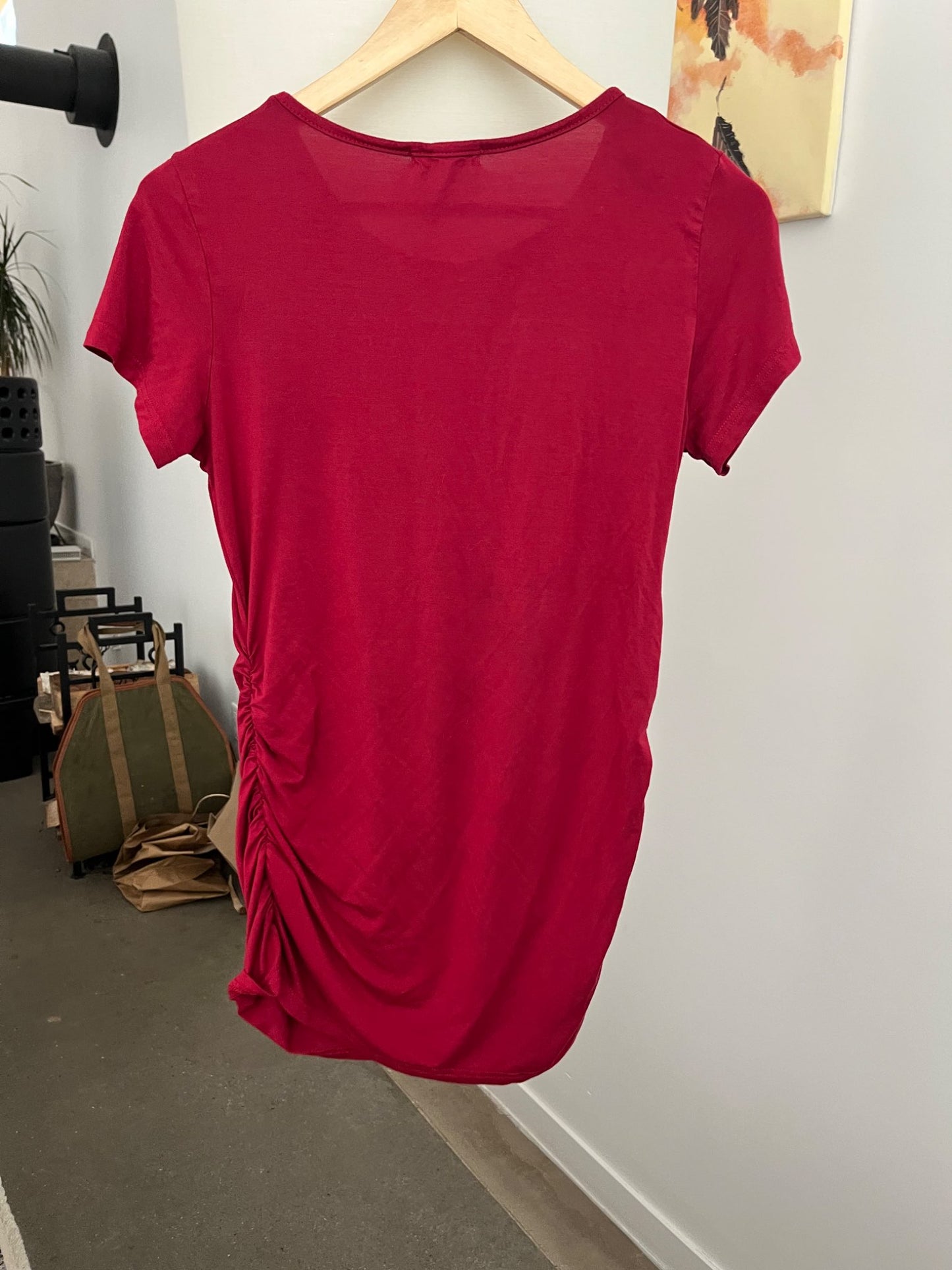 Smallshow Red Maternity Top, Maternity M (8-10)