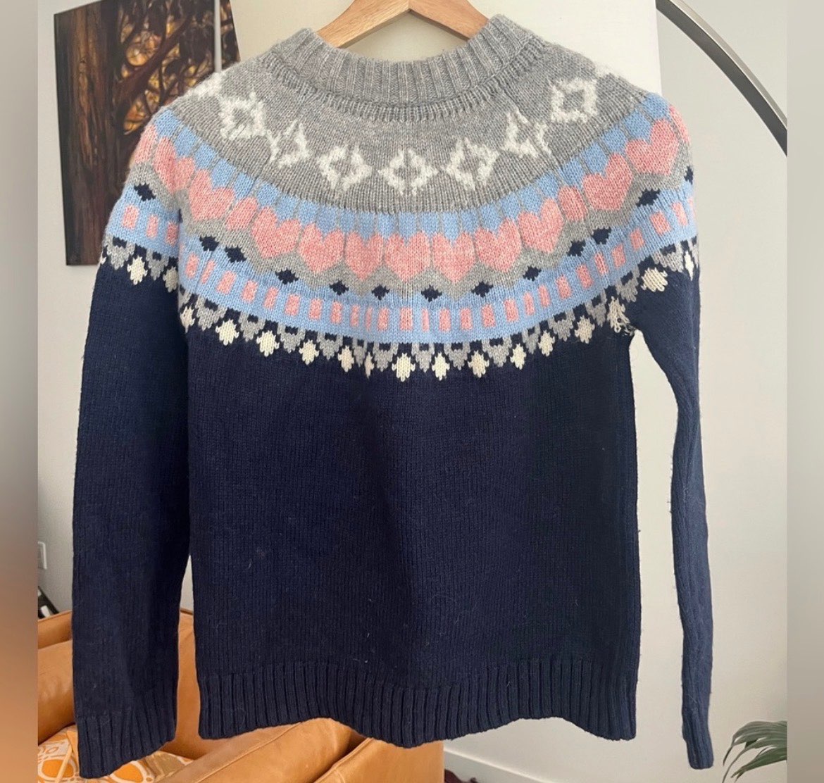 Crewcuts by J. Crew Festive Fair Isle Sweater - MSRP >$100, Kids 12