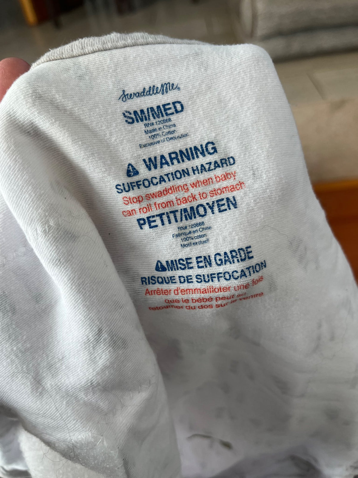 Two Swaddle Me Original Velcro Swaddles, 0-3 Months (Newborn)