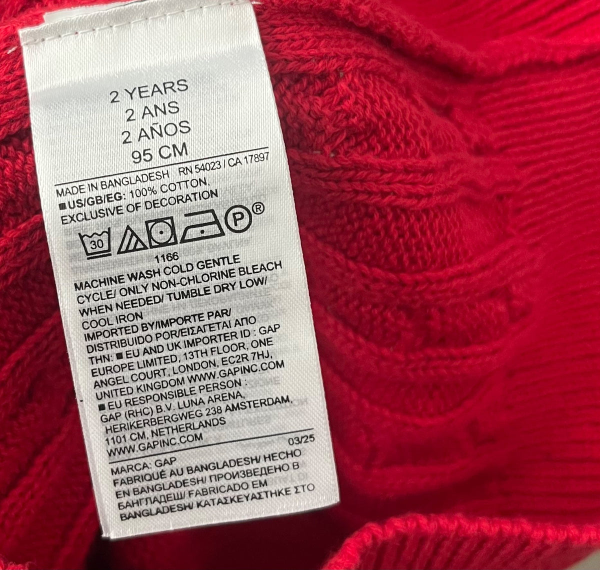 NWT Baby Gap Toddler CashSoft Crewneck Sweater (Retail $45), Kids 2T