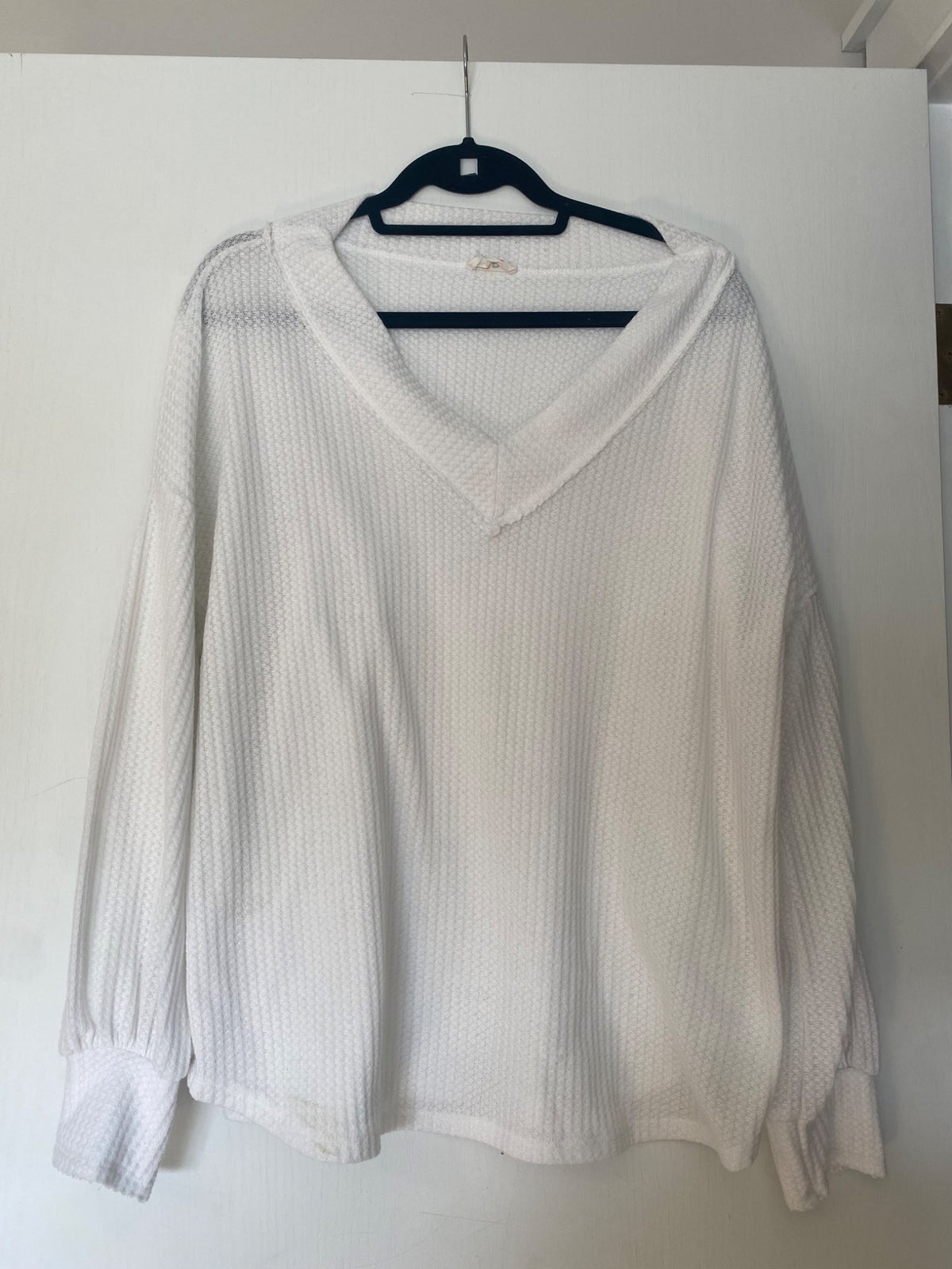Maternity white long sleeved top size L, Maternity L (12-14)