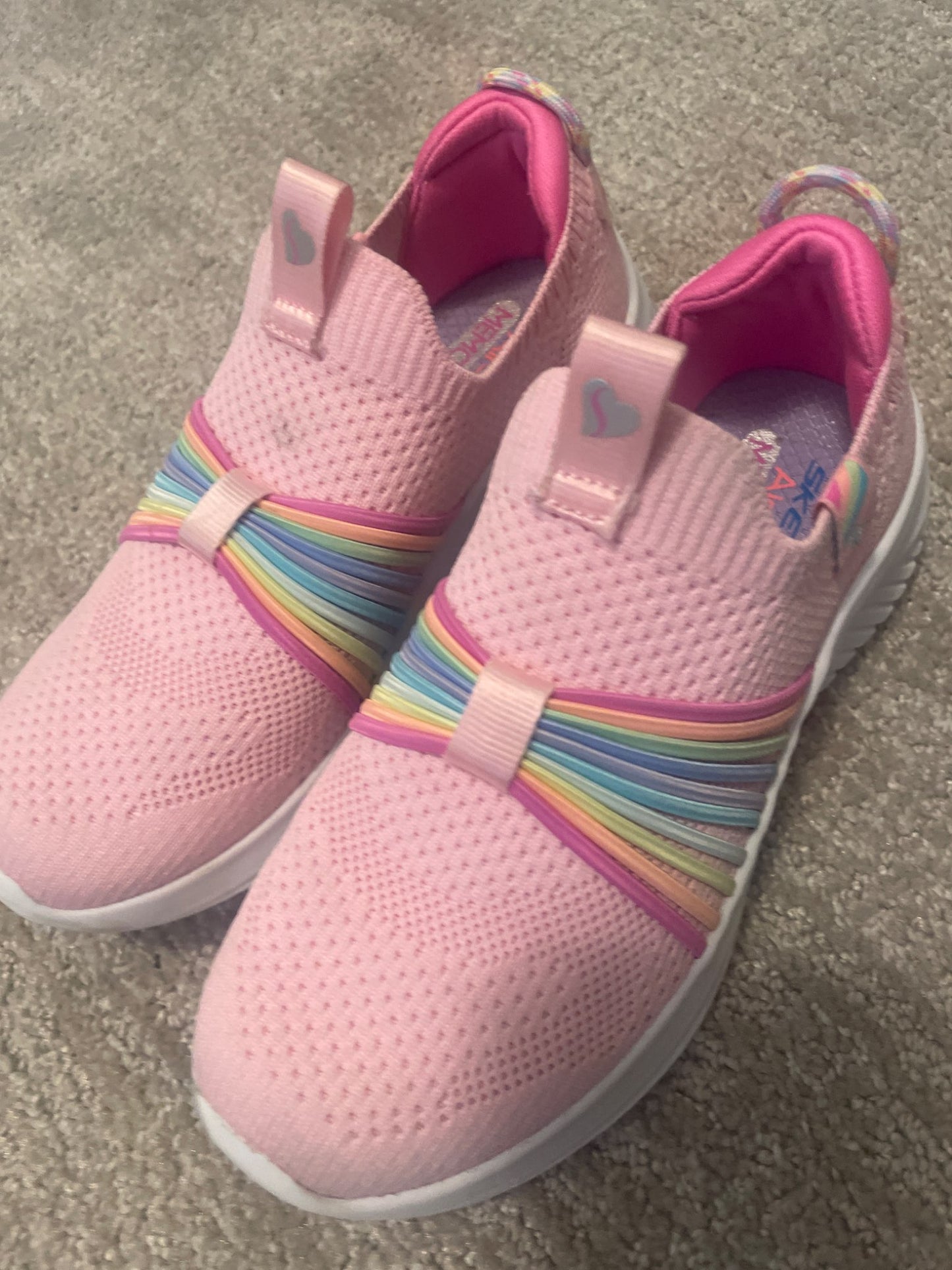 Skechers girls rainbow shoes 12.5, Shoes 12.5 (Kids:4-8yr)