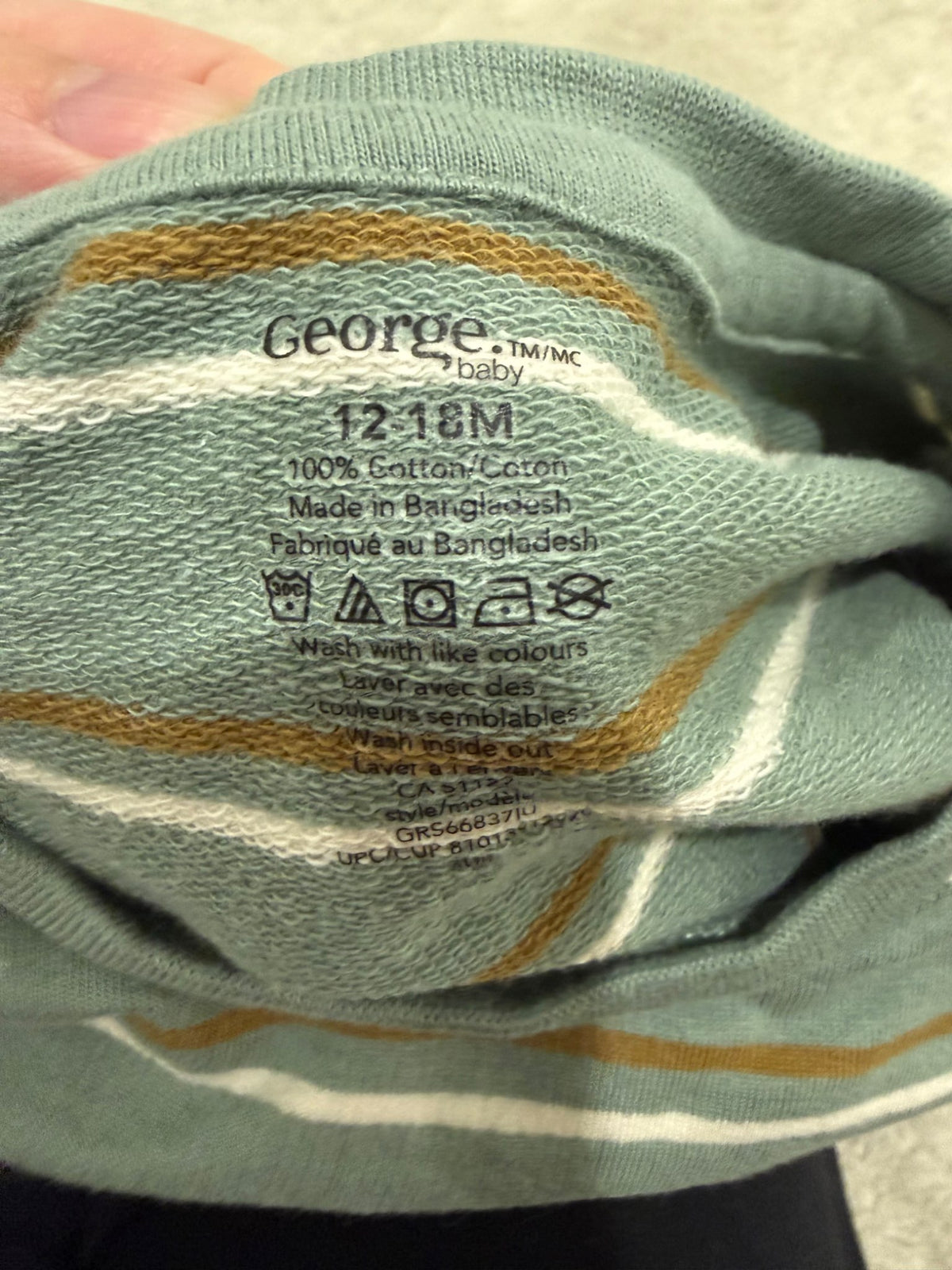12-18M George Sweater/Jogger Set, Kids 18 Month (12-18M)